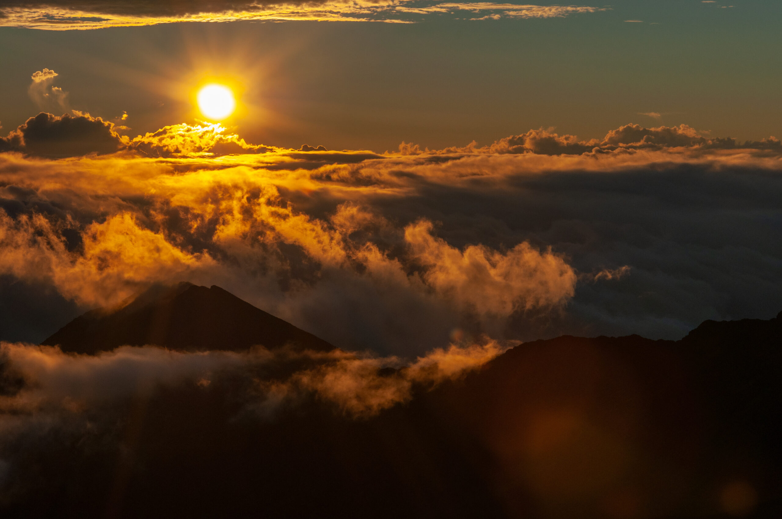 Early Morning Sunrise on Mount Haleakala Maui, Hawaii