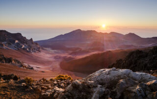 Sunrise over Haleakala Crater on Maui
