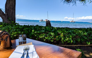 Beautiful Beach Cafe on Maui Hawaii